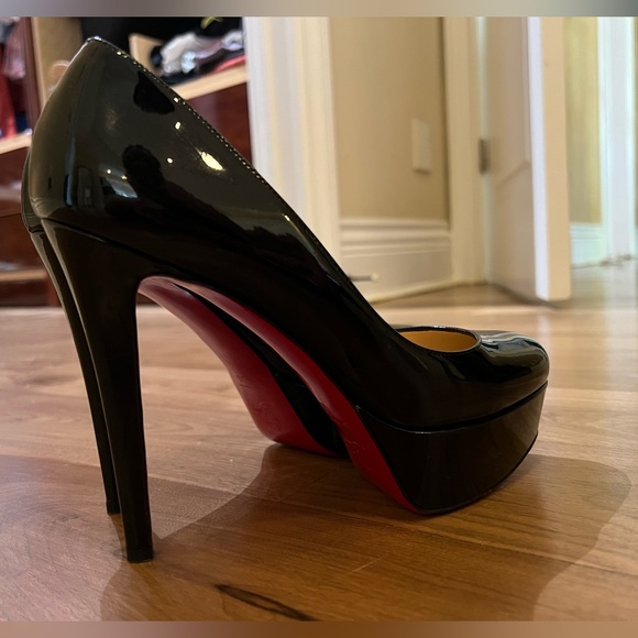 Christian Louboutin  platform pumps heels black  size 38 really good condition - Picture 3 of 9